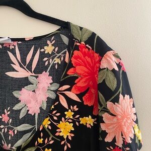 Old Navy Floral Maxi Dress - Black and Multicolor